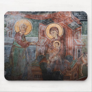 Fresken aus der serbischen Kirche des 14. Jahrhund Mousepad