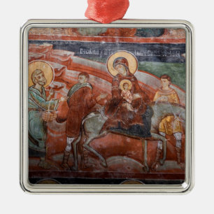 Fresken aus der serbischen Kirche des 14. Jahrhund Ornament Aus Metall