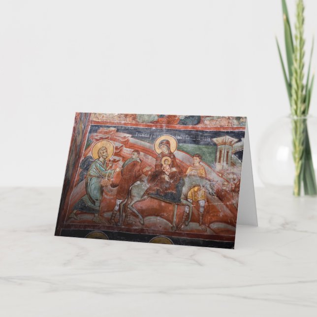 Fresken der serbischen Kirche aus dem 14. Jahrhund Karte (Vorderseite)