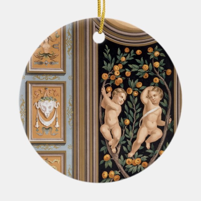 Fresko der Amoren von der Kirche von St. Keramik Ornament (Vorne)