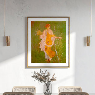 Fresko der Flora in der Villa der Ariadne, Pompeji Poster