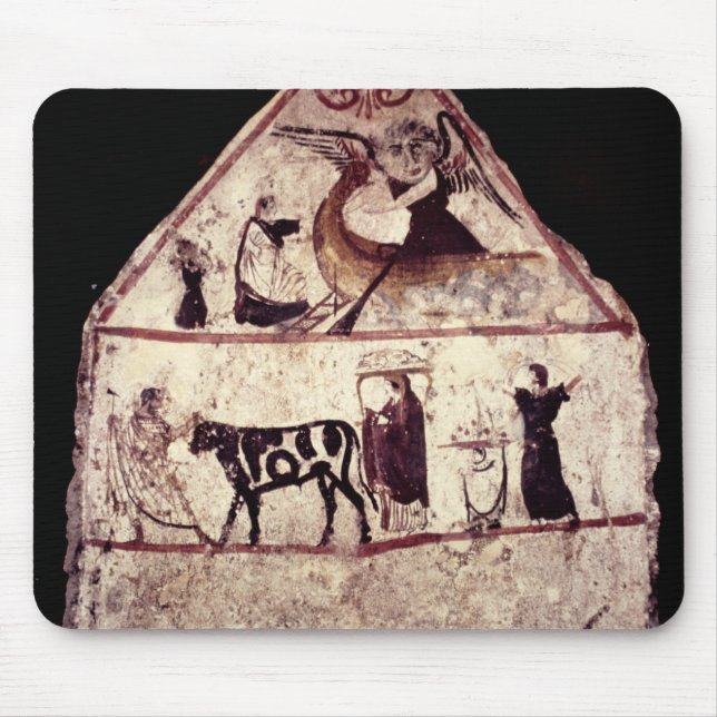 Fresko vom Grab von Gaudio, c.480 BC Mousepad (Vorne)