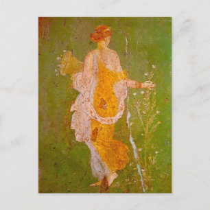 Fresko von Flora in der Villa von Ariadne, Pompeji Postkarte