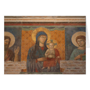 Fresko von Madonna und Kind