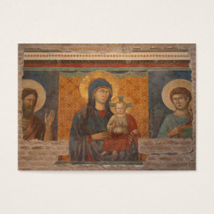 Fresko von Madonna und Kind