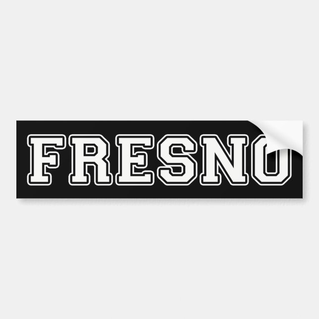 Fresno California Autoaufkleber (Vorne)