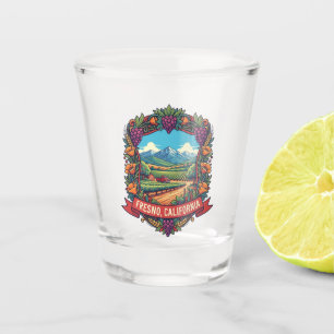 Fresno California Central Valley Schnapsglas
