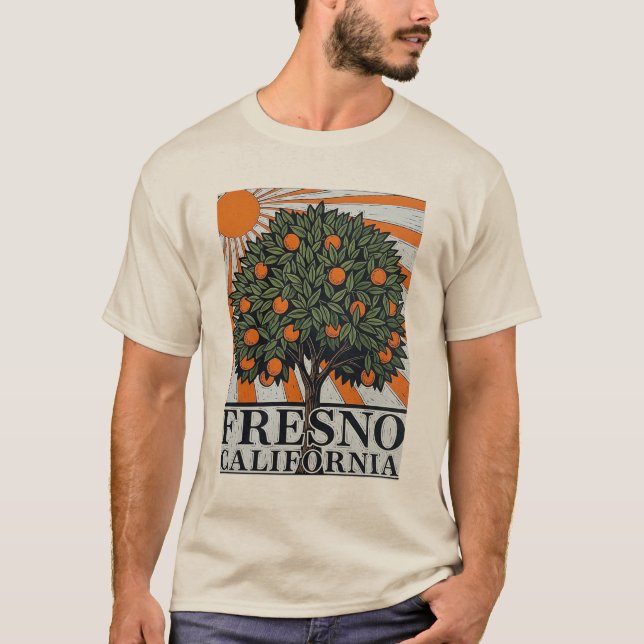Fresno California Central Valley T-Shirt (Vorderseite)
