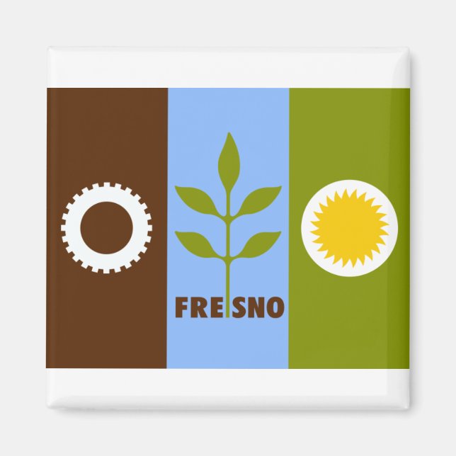 Fresno California Magnet (Vorne)