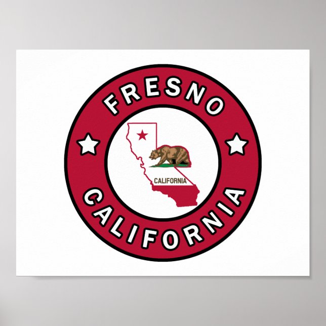 Fresno California Poster (Vorne)