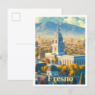 Fresno California Postkarte