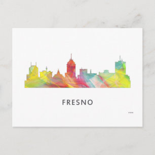 FRESNO CALIFORNIA SKYLINE WB1 - POSTKARTE