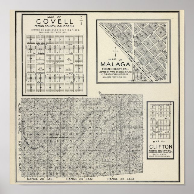 Fresno County, California 22 Poster (Vorne)