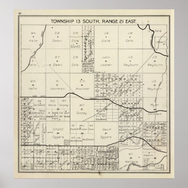 Fresno County, California 4 Poster (Vorne)
