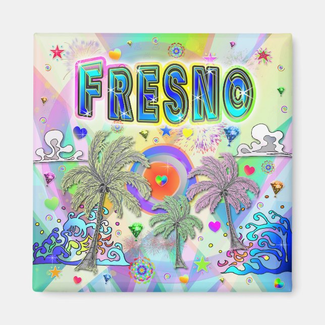 Fresno Deep Dream Magnet (Vorne)