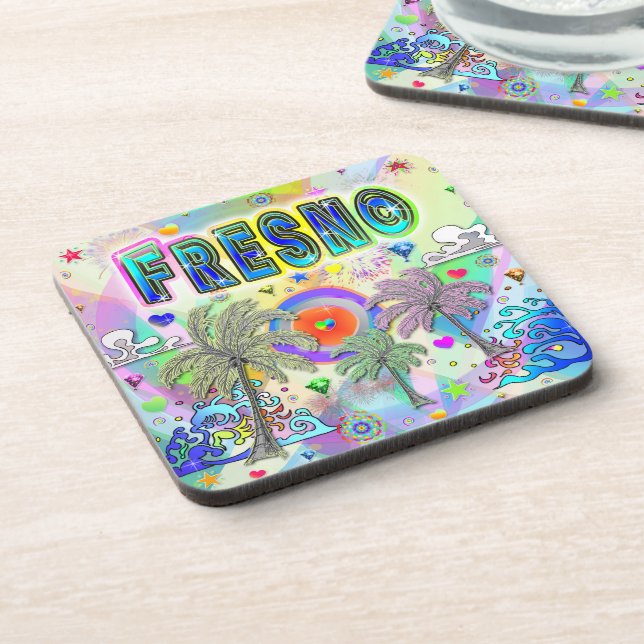 Fresno Deep Dream Untersetzer (Linke Seite)