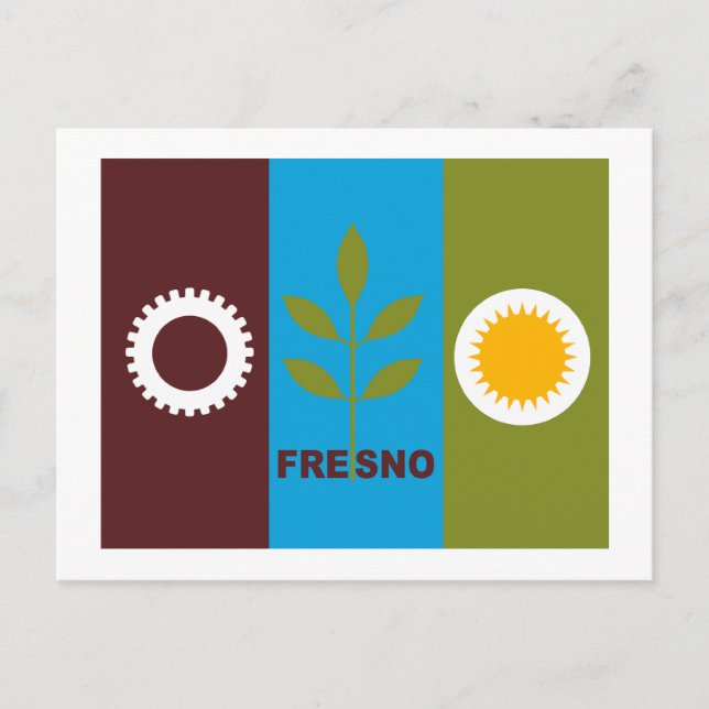 Fresno Flag Postkarte (Vorderseite)