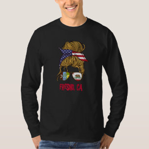 Fresno für Mädchen Fresno California Flagge für Fr T-Shirt