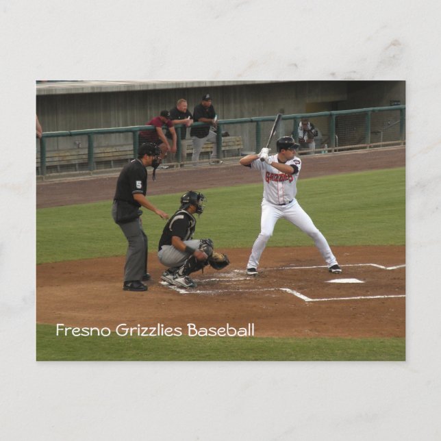 Fresno Grizzlies Baseball Postkarte (Vorderseite)