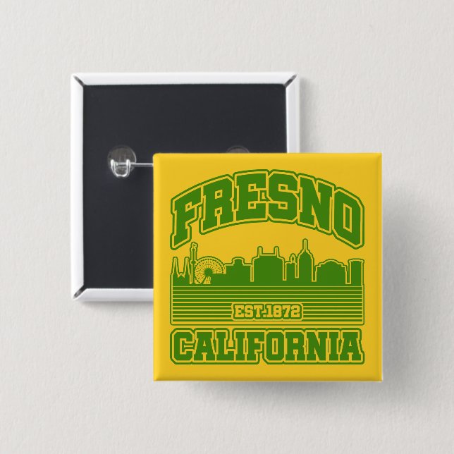 Fresno, Kalifornien Button (Vorne & Hinten)