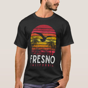 Fresno Kalifornien CA Vintage Strand Retro 70er 80 T-Shirt