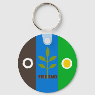 Fresno (Kalifornien) Flaggenstaat-Schlüsselanhänge Schlüsselanhänger