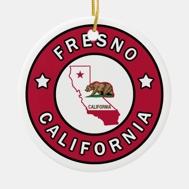 Fresno Kalifornien Keramikornament (Vorne)