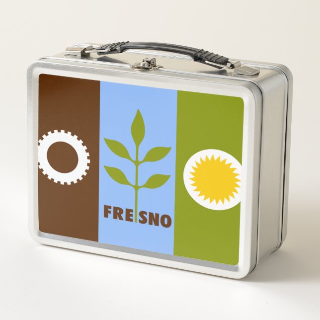 Fresno Metall Brotdose (Vorderseite)