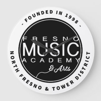 Fresno Music Academy & Arts Wall Clock Große Wanduhr