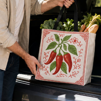 "FRESNO PEPPER" CHINOISERIE TASCHE