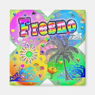 Fresno Quadro Jahreszeiten Magnet