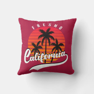 Fresno Retro Sunset Throw Kissen