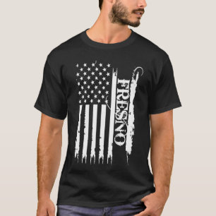Fresno United Staaten beklagt US-Flagge T-Shirt