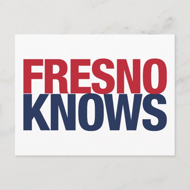 Fresno weiß postkarte (Vorderseite)
