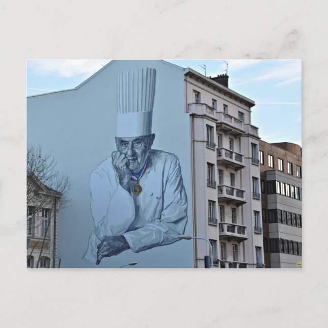 Fresque Paul Bocuse - Mur peint - Lyon Postkarte (Vorderseite)