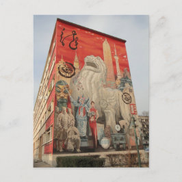 Fresque Shanghai - Maler - Lyon Postkarte