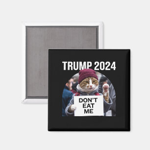 Fress Mich Nicht Katzen Für Trump 2024  Magnet