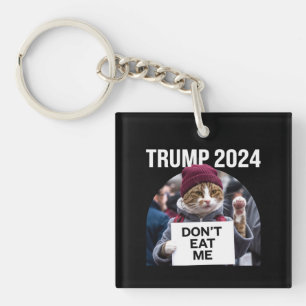Fress Mich Nicht Katzen Für Trump 2024 Schlüsselanhänger