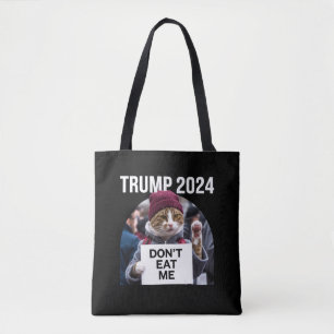 Fress Mich Nicht Katzen Für Trump 2024 Tasche