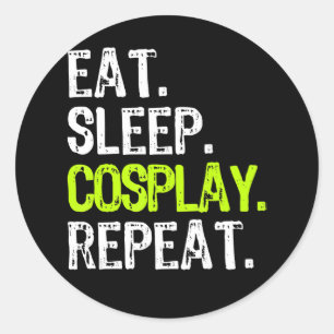 Fressen Cosplayer-Cosplayer-Cosplayer-Geschenk Runder Aufkleber