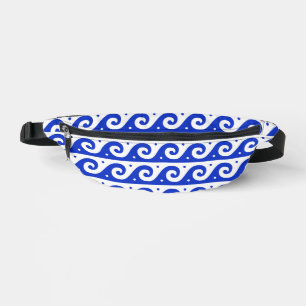 Fret grec, Motif d'onde méditerranéen, Bleu