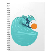 fRetro Vintag Surfer Beach