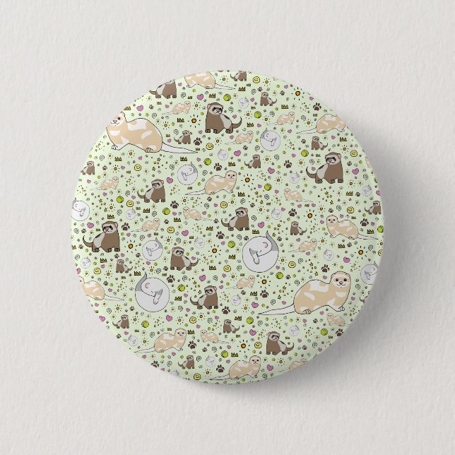 Frettchen Button (Vorderseite)