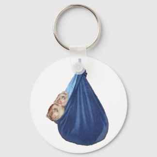 Frettchen im Schlafsack-Schlüsselanhänger Schlüsselanhänger