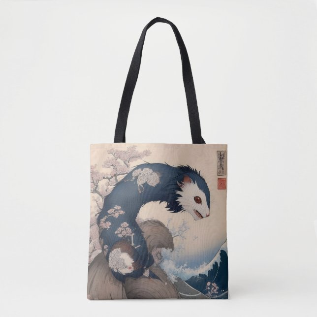 Frettchen – Japan Tasche (Vorderseite)