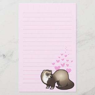 Frettchen-Liebe Briefpapier