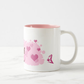 Frettchen-Liebe Zweifarbige Tasse