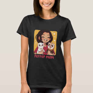 Frettchen-Mama Grafik-T-Shirt T-Shirt