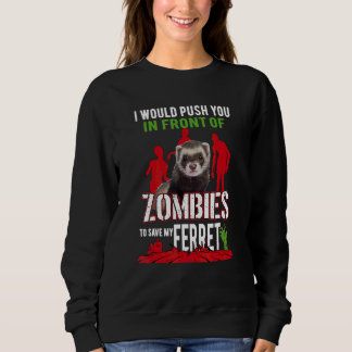 Frettchen Mutter Vater Mustela Nigripes Sweatshirt