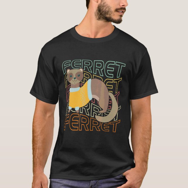Frettchen  T-Shirt (Vorderseite)